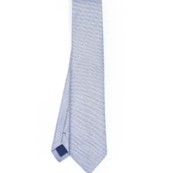 CRAVATTA CERIMONIA BLU In seta jacquard