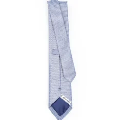 CRAVATTA CERIMONIA BLU In seta jacquard