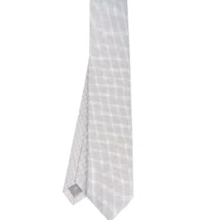 CRAVATTA CERIMONIA GRIGIO CHIARO In seta jacquard