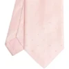 CRAVATTA CERIMONIA IN RASO DI SETA ROSA Pois