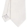 CRAVATTA CERIMONIA In seta jacquard grigio chiaro