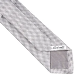 CRAVATTA CERIMONIA In seta jacquard grigio chiaro