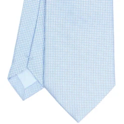 CRAVATTA CERIMONIA In seta jacquard azzurra