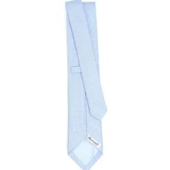 CRAVATTA CERIMONIA In seta jacquard azzurra