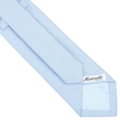 CRAVATTA CERIMONIA In seta jacquard azzurra