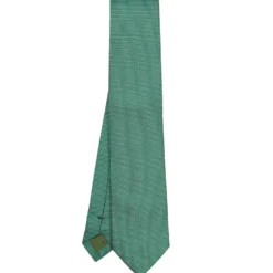 CRAVATTA CERIMONIA IN SETA JACQUARD VERDE CHIARO Microfantasia geometrica