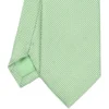 CRAVATTA CERIMONIA IN SETA JACQUARD VERDE CHIARO Microfantasia geometrica