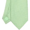 CRAVATTA CERIMONIA IN SETA JACQUARD VERDE CHIARO Microfantasia geometrica
