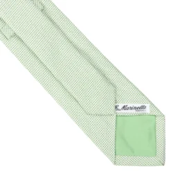 CRAVATTA CERIMONIA IN SETA JACQUARD VERDE CHIARO Microfantasia geometrica