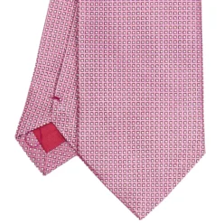 CRAVATTA CERIMONIA ROSA In seta jacquard