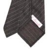 CRAVATTA CLASSICA DONNA IN LANA SFODERATA GRIGIO SCURO Rigata