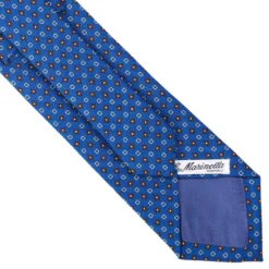 CRAVATTA CLASSICA IN LANA BLUETTE Microfantasia fiore
