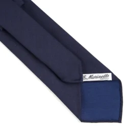CRAVATTA CLASSICA IN LANA SFODERATA BLU SCURO BLU Bicolore