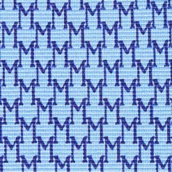 CRAVATTA CLASSICA IN SETA AZZURRO Microfantasia m geometrica