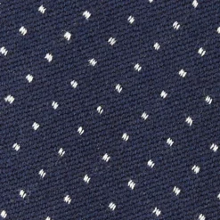 CRAVATTA DONNA IN LANA BLU SCURO Microfantasia geometrica