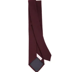 CRAVATTA DONNA IN LANA BORDEAUX Tinta unita