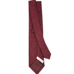 CRAVATTA DONNA IN LANA BORDEAUX Tinta unita