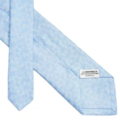 CRAVATTA IN SETA AZZURRA Collezione archivio anno 1977