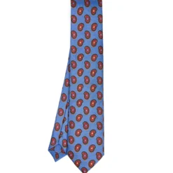CRAVATTA IN SETA AZZURRO POLVERECollezione heritage
