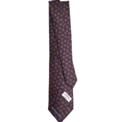 CRAVATTA IN SETA BLU SCURO Collezione archivio anno 1959