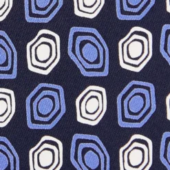 CRAVATTA IN SETA BLU SCURO Collezione archivio anno 1974