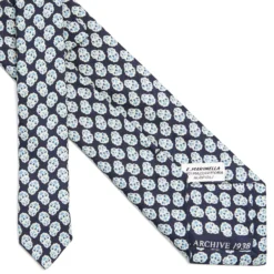CRAVATTA IN SETA BLU SCURO Collezione archivio anno 1938