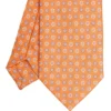 CRAVATTA IN SETA E ORANGE FIBER ARANCIONE Collezione orange fiber