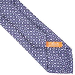 CRAVATTA IN SETA E ORANGE FIBER BLU Collezione orange fiber