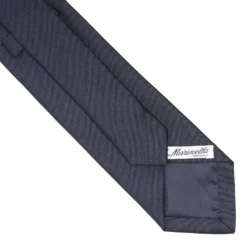 CRAVATTA IN SETA JACQUARD BLU Con cornetto sottonodo
