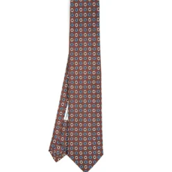 CRAVATTA IN SETA MARRONE SCURO Collezione archivio anno 1950