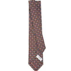 CRAVATTA IN SETA MARRONE SCURO Collezione archivio anno 1950