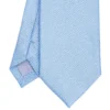 CRAVATTA SARTORIALE AZZURRAin garza di seta