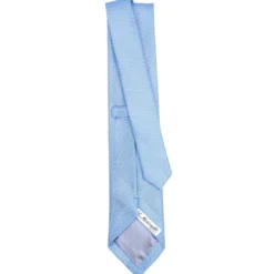 CRAVATTA SARTORIALE AZZURRAin garza di seta