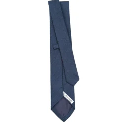 CRAVATTA SARTORIALE BLU In garza di seta