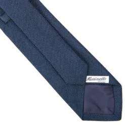 CRAVATTA SARTORIALE BLU In garza di seta