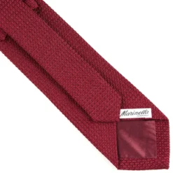 CRAVATTA SARTORIALE BORDEAUX In garza di seta