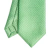 CRAVATTA SARTORIALE CLASSICA IN SETA VERDE Pois