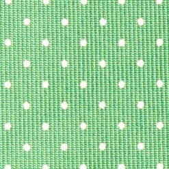CRAVATTA SARTORIALE CLASSICA IN SETA VERDE Pois