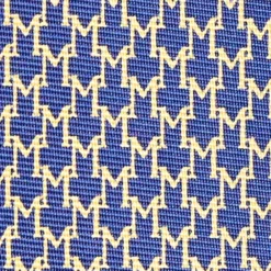 CRAVATTA SARTORIALE CLASSICA IN SETA BLU SCURO Microfantasia m geometrica