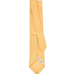 CRAVATTA SARTORIALE CLASSICA IN SETA GIALLA Pois