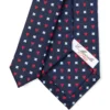 CRAVATTA SARTORIALE CLASSICA IN SETA BLU SCURO Collezione san valentino