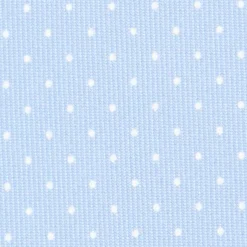 CRAVATTA SARTORIALE CLASSICA IN SETA AZZURRA Pois