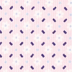 CRAVATTA SARTORIALE CLASSICA IN SETA ROSA Microfantasia fiore