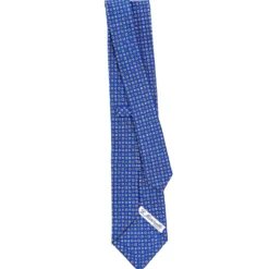CRAVATTA SARTORIALE CLASSICA IN SETA BLUETTE Microfantasia fiore