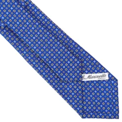 CRAVATTA SARTORIALE CLASSICA IN SETA BLUETTE Microfantasia fiore