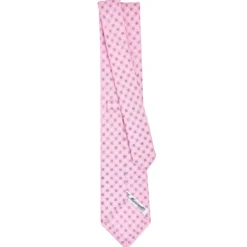 CRAVATTA SARTORIALE CLASSICA IN SETA ROSA Microfantasia fiore
