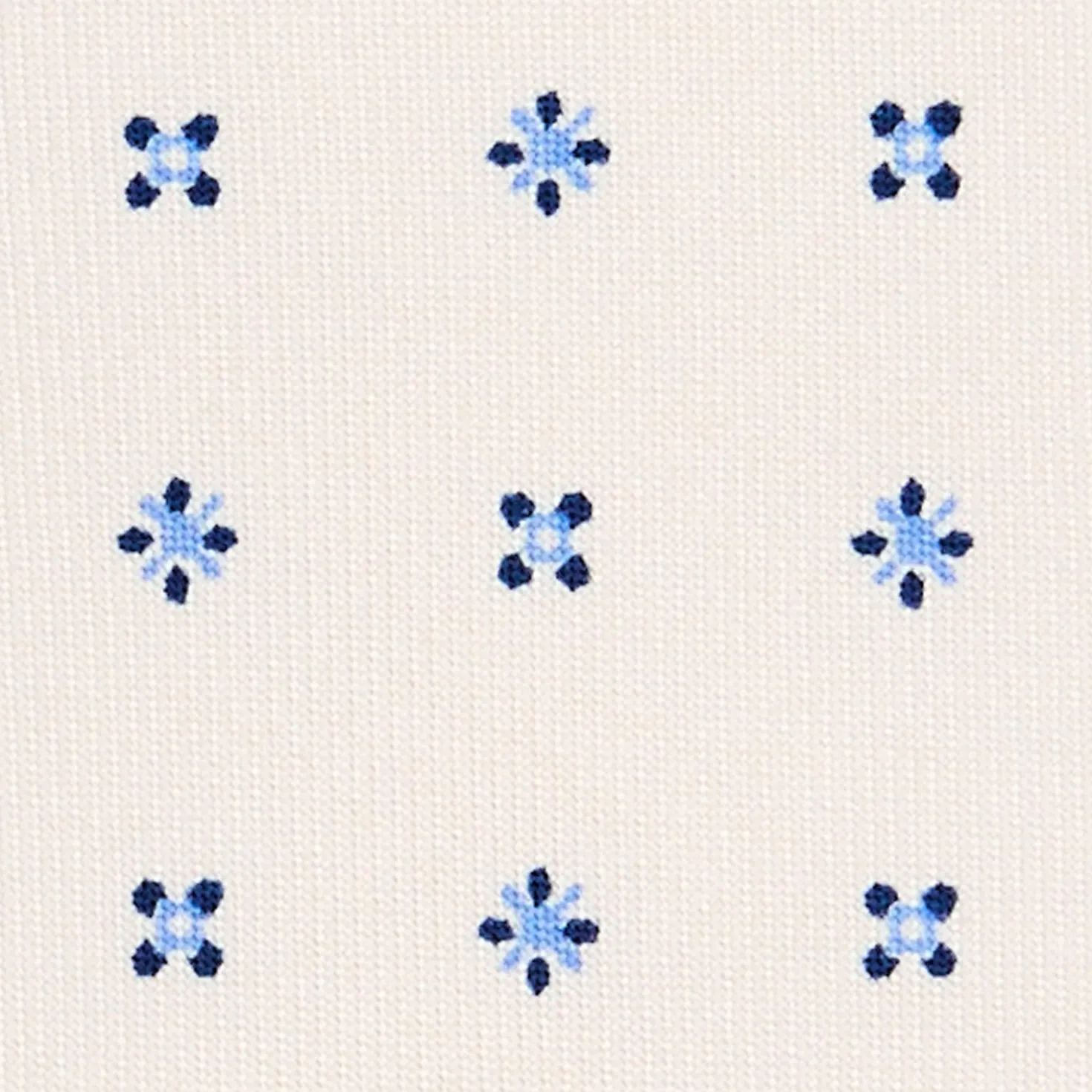 CRAVATTA SARTORIALE CLASSICA IN SETA BIANCA Microfantasia fiore