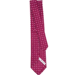 CRAVATTA SARTORIALE CLASSICA IN SETA BORDEAUX Microfantasia fiore