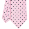 CRAVATTA SARTORIALE CLASSICA IN SETA ROSA Microfantasia fiore