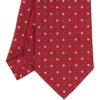 CRAVATTA SARTORIALE CLASSICA IN SETA BORDEAUX Microfantasia